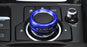 Blue Aluminum AC Climate Control Knob Ring Covers For 14-18 Mazda 3 & 16-19 CX-5