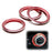 3pcs Red AC Climate Control Switch Knob Ring For 13-15 Mazda CX-5 Grand Touring