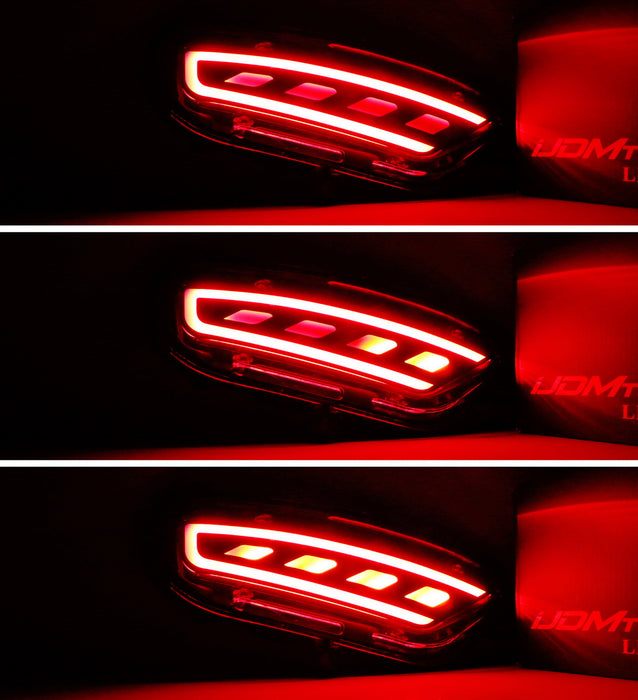 Red Lens Sequential Full LED Bumper Reflector Light Kit For 2017-up Mazda CX-5