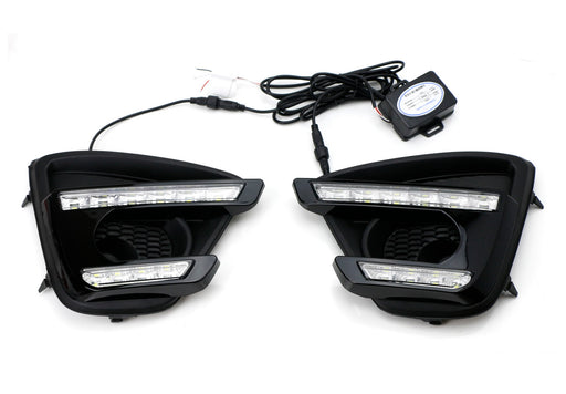 Direct Fit Facelift Design White LED Daytime Running Lamps For 13-16 Mazda CX5