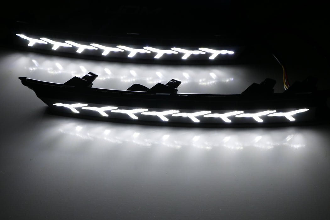 White/Amber Sequential Switchback LED Daytime DRL Light Kit For 17-up Mazda CX-5