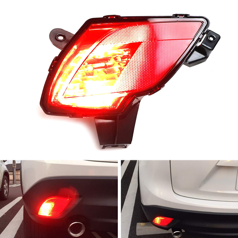 JDM Spec Driver Side Rear Fog Light Housing w/ Red LED Light For 13-16 Mazda CX5