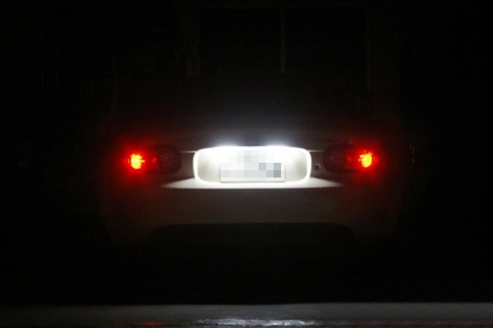 OE-Fit White 3W Full LED License Plate Light Kit For 06-15 Mazda MX-5 Miata, etc