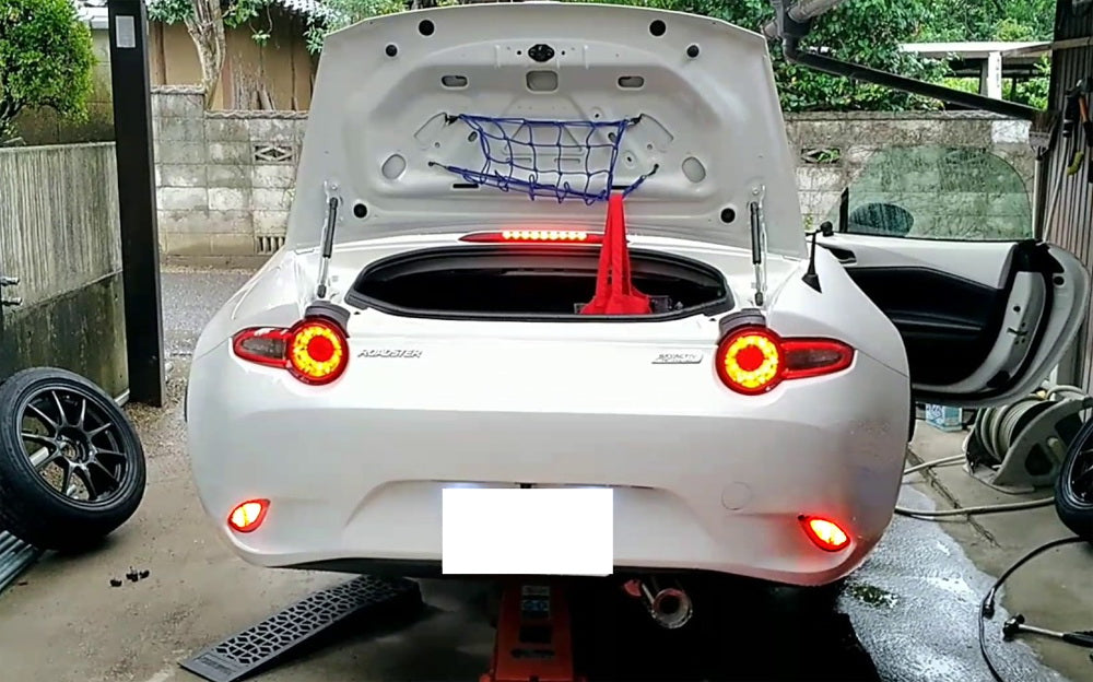 Red/White LED Rear Fog/Reverse Light Conversion Kit For 2016-up Mazda MX-5 ND