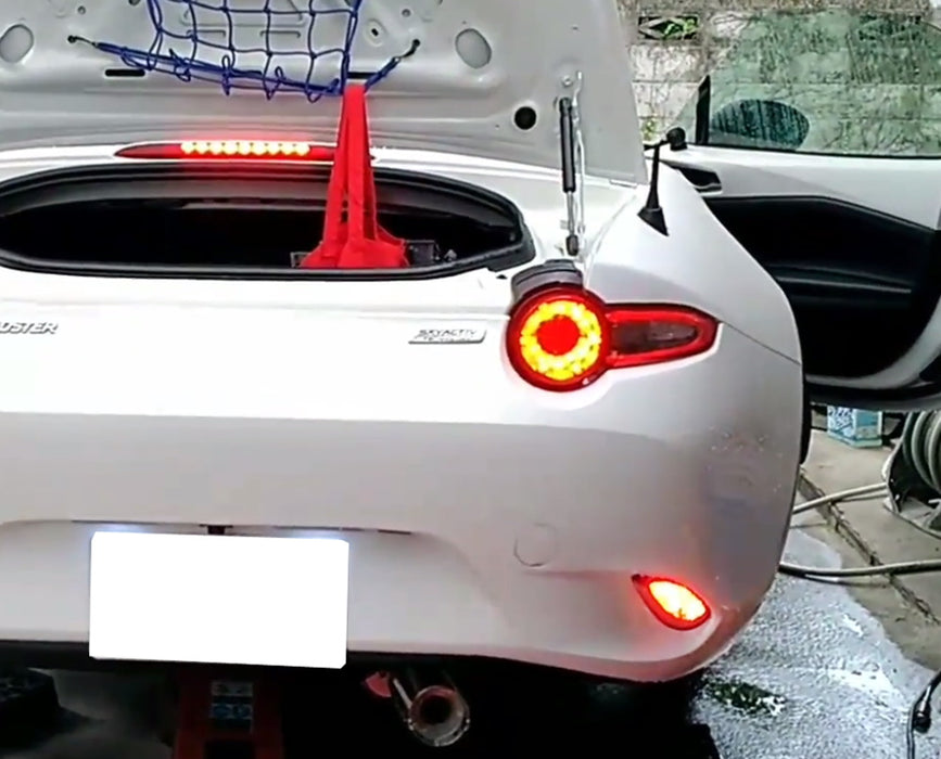 Red/White LED Rear Fog/Reverse Light Conversion Kit For 2016-up Mazda MX-5 ND