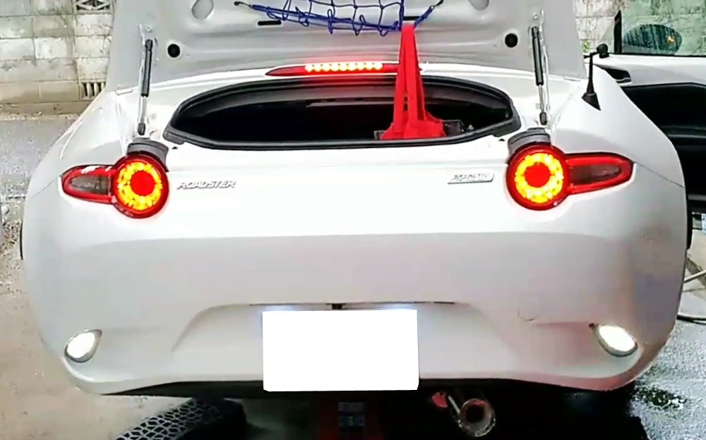 Red/White LED Rear Fog/Reverse Light Conversion Kit For 2016-up Mazda MX-5 ND