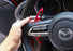 Red Steering Wheel Paddle Shifter Add-On Extension Cover For 19-up Mazda 3 Axela