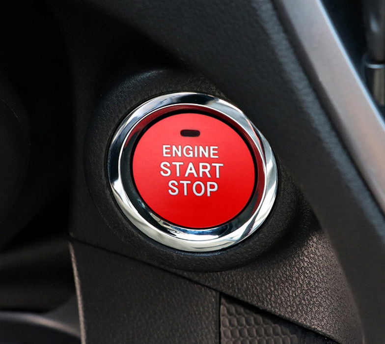 Sports Red Racing Style Engine Push Start Button For 2019-up Mazda3 Axela CX30