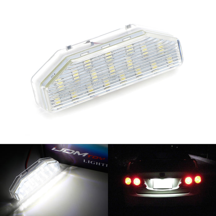 (1) OEM-Replace 18-SMD White LED License Plate Light Assembly For Mazda RX-8