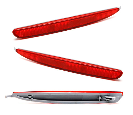 Red Rear Bumper Reflector Lens Replacement For 2003-2008 Mazda 6 4-Door Sedan