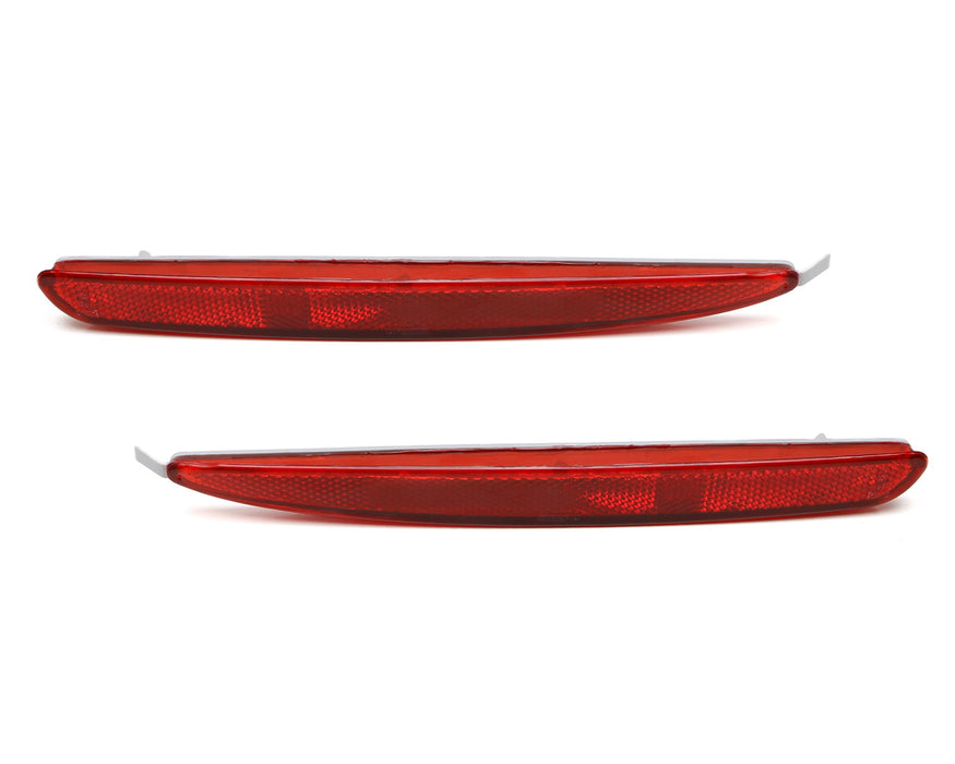 Red Rear Bumper Reflector Lens Replacement For 2003-2008 Mazda 6 4-Door Sedan