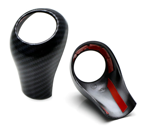 Glossy Black Carbon Fiber Shift Knob Cover Shell For Mercedes C E GLK GL G Class