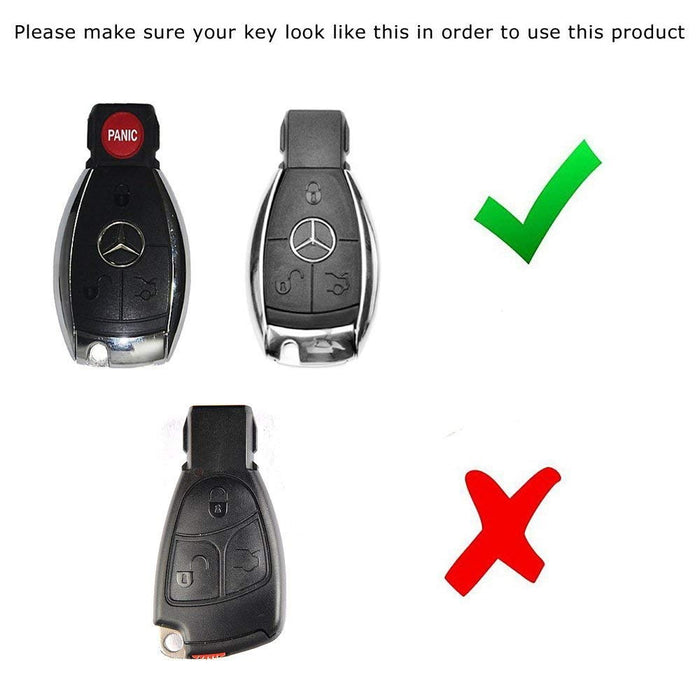 Exact Fit Carbon Fiber Remote Smart Key Fob Shell For Mercedes C E S M Class etc