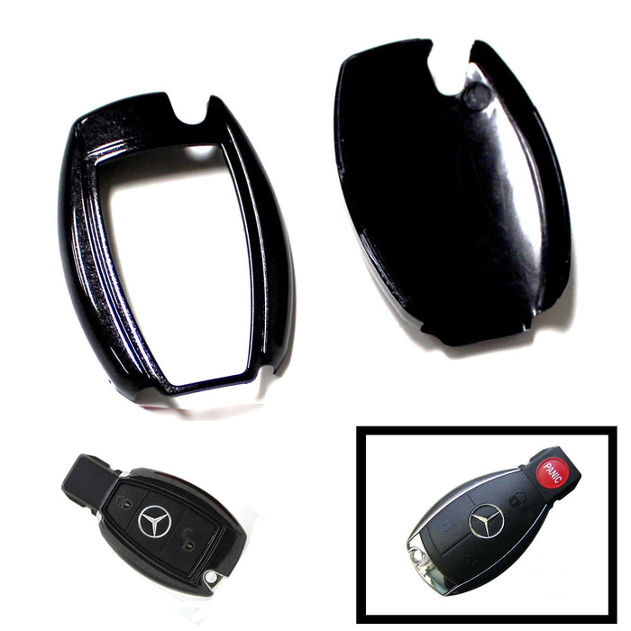 Exact Fit Glossy Black Remote Smart Key Fob Shell For Mercedes C E S M Class etc