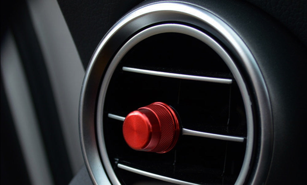 Red Air Conditioner Vent/Opening Knob Covers For Mercedes W205 X205 C GLC-Class