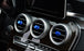 Blue Air Conditioner Vent/Opening Knob Covers For Mercedes W205 X205 C GLC-Class