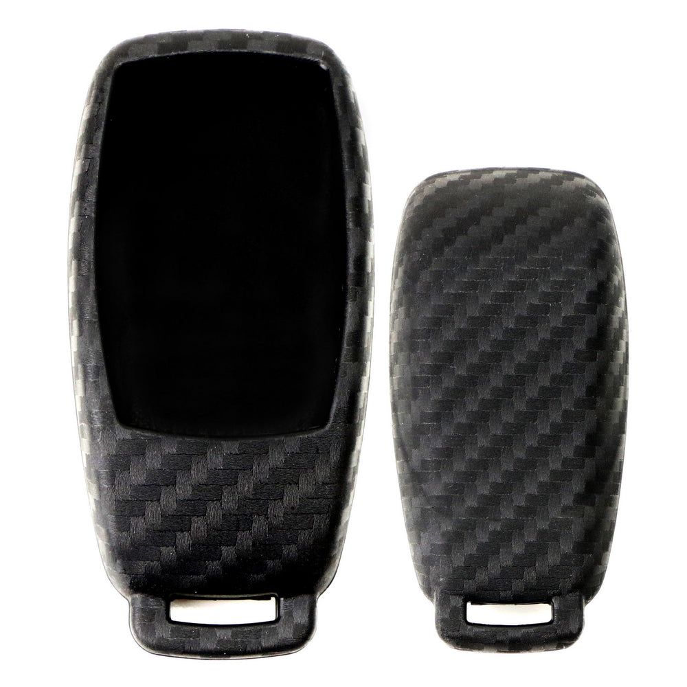 Carbon Fiber Soft Silicone Key Fob For Mercedes E S G A C CLA CLS GLB GLC Class