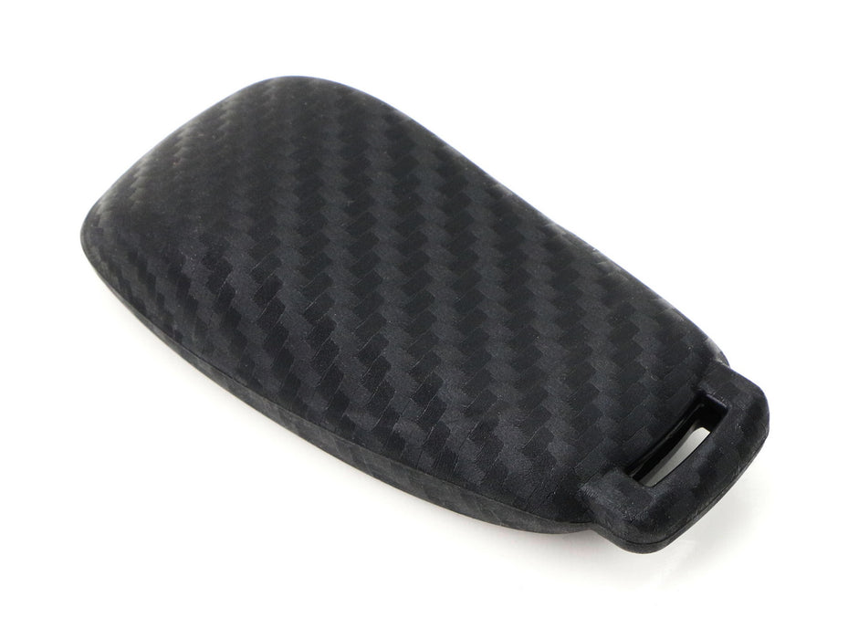 Carbon Fiber Soft Silicone Key Fob For Mercedes E S G A C CLA CLS GLB GLC Class