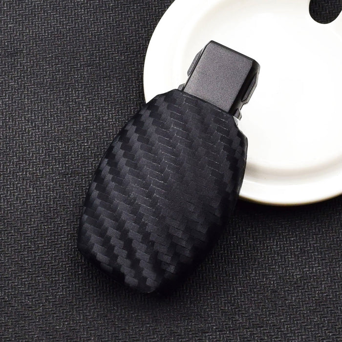 Carbon Fiber Soft Silicone Key Fob For Mercedes C E S M CLA CLS CLK GLK GLA GLC