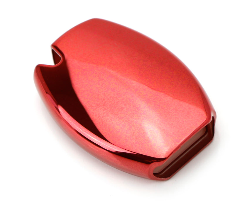 Chrome Red TPU Key Fob Case For Mercedes C E S M CLA CLK CLS SLK GLK GLA GL etc.