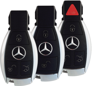 Chrome Black TPU Key Fob Case For Mercedes C E S M CLA CLK CLS SLK GLK GLA etc.