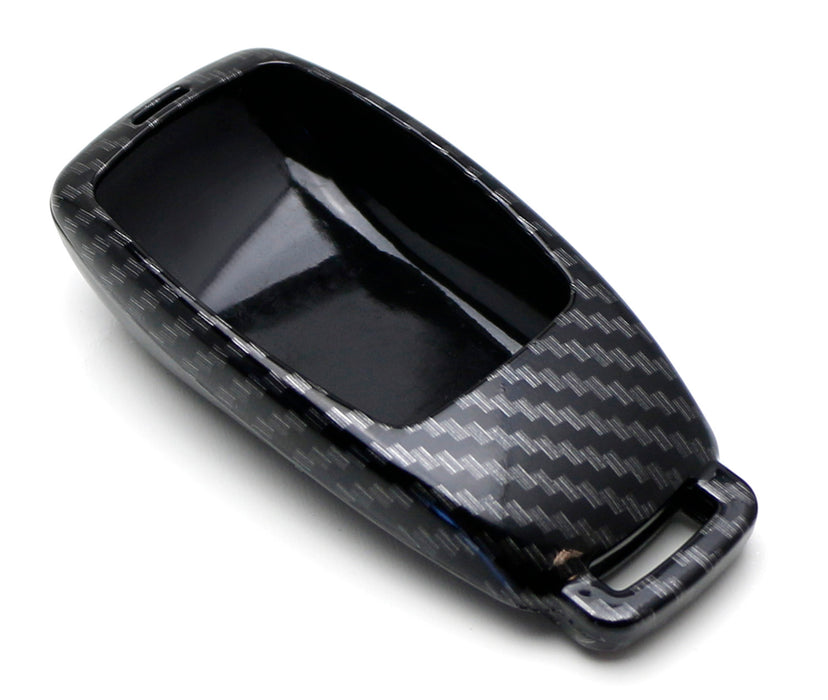 Black Carbon Fiber Pattern KeyFob Shell For Mercedes E S G A C CLA CLS GLB Class