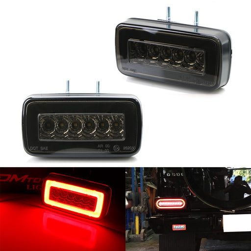 Smoked Lens LED Rear Foglight, Backup Reverse Lamps For Mercedes W463 G-Class