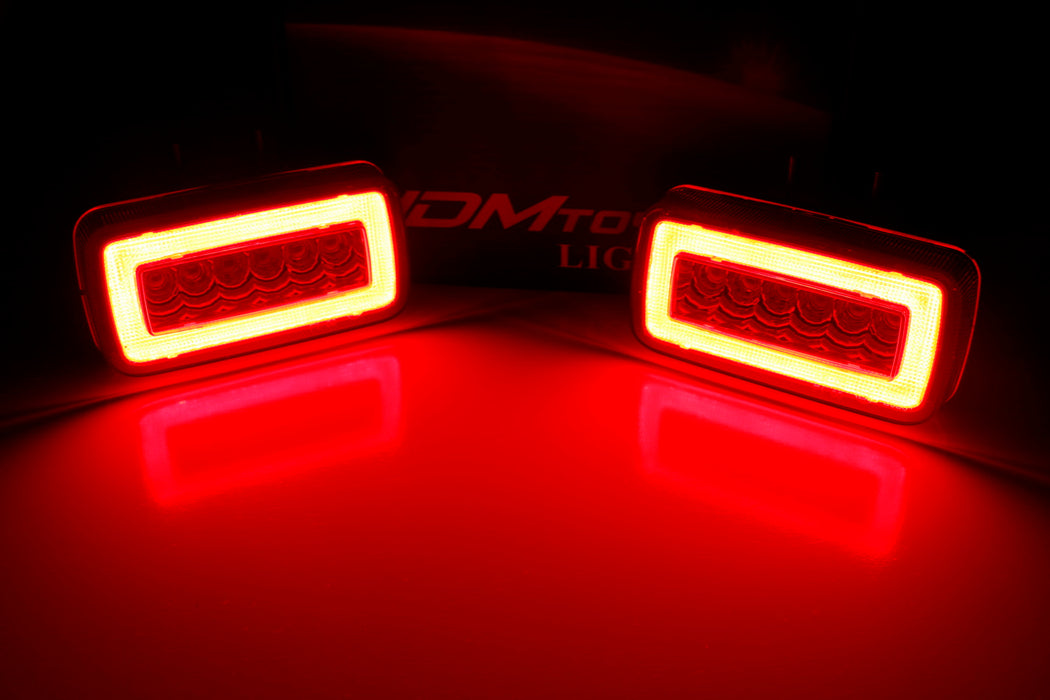 Red Lens Full LED Rear Foglight, Backup Reverse Lamps For Mercedes W463 G-Class