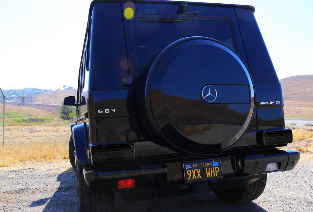 Gloss Black Rear Tail Light Cover Lenses For 1999-2018 Mercedes W463 G-Class