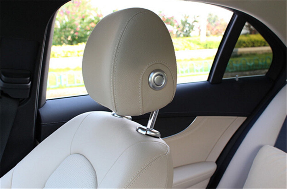 Seats Headrest Pillow Adjust Button Trims For Mercedes W205 C, X205 GLC-Class...