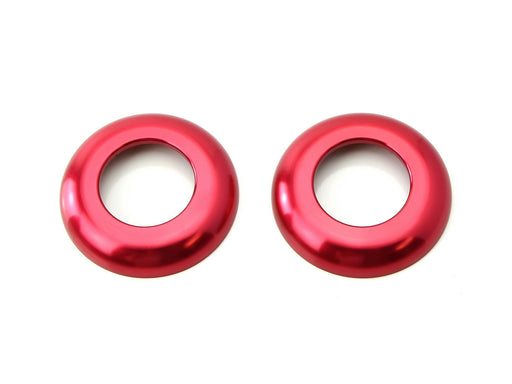 Premium Sports Red 2 Headrest Button Trims For Mercedes W205 C-Class GLC-Class