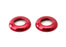 Premium Sports Red 2 Headrest Button Trims For Mercedes W205 C-Class GLC-Class