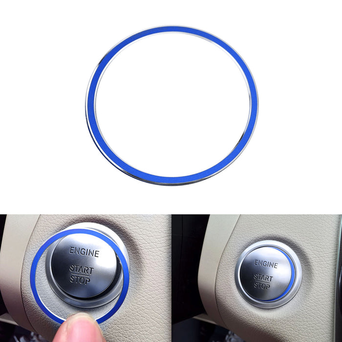 SportBlue Key Hole/Keyless Engine Push Start Button Decoration Trim For Mercedes