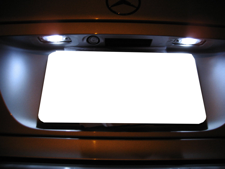 White CAN-bus LED License Plate Lights For Mercedes ML GL R Class W164 X164 W251