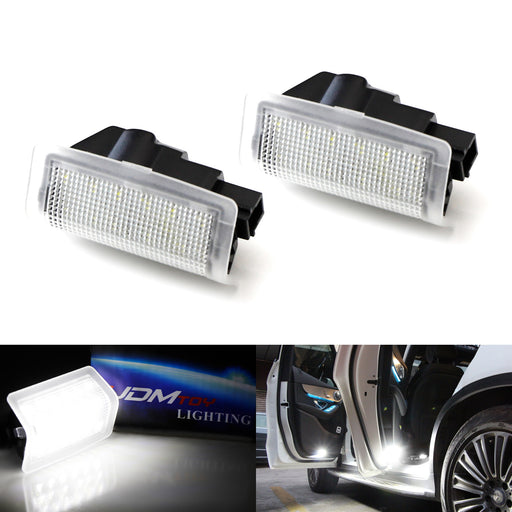 Clear Lens OEM-Replace Full LED Courtesy Lamps For Mercedes C E ML GL GLC GLE