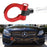 Red Track Racing Style Tow Hook Ring For Mercedes W205 C, W212 W213 E, GLC CLS