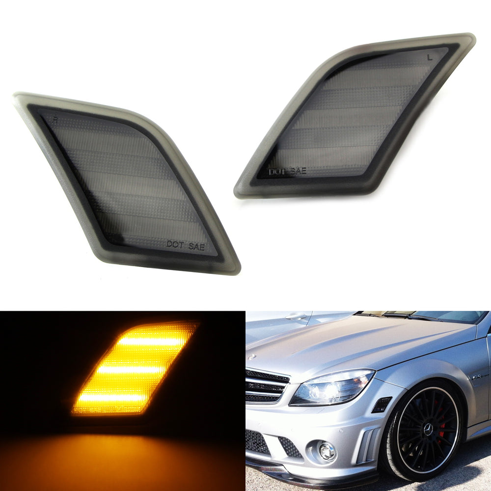 side marker lights front for mercedes benz w204 c-class