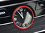 Red Aluminum Dashboard Clock Surrounding Decoration Trims For Mercedes C E GLC