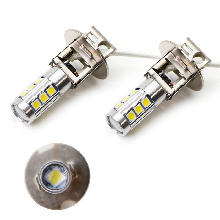 6500K HID Xenon White 13-SMD High Power H3 LED Bulbs For Fog Lights Driving Lamp