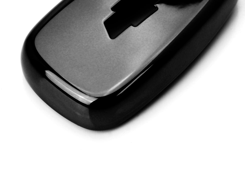 Glossy Black Smart Key Fob Shell For Chevy Camaro Malibu Cruze Spark Volt Bolt