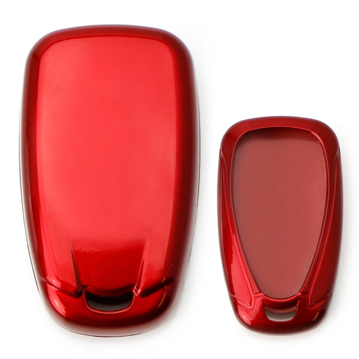 Glossy Red Smart Key Fob Shell For Chevy Camaro Malibu Cruze Spark Volt Bolt