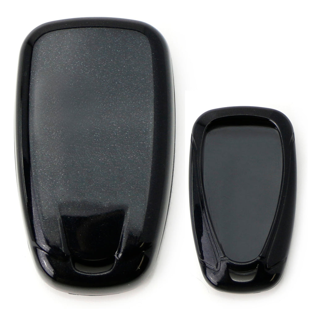 Glossy Black Smart Key Fob Shell For Chevy Camaro Malibu Cruze Spark Volt Bolt