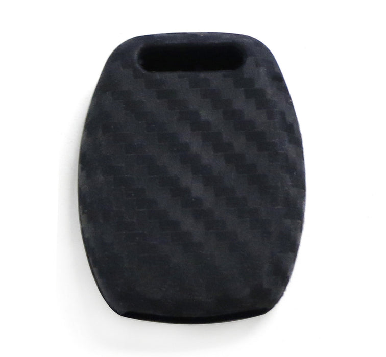 Carbon Fiber Soft Silicone Key Cover For Honda Accord Civic CRV CRZ FIT Insight