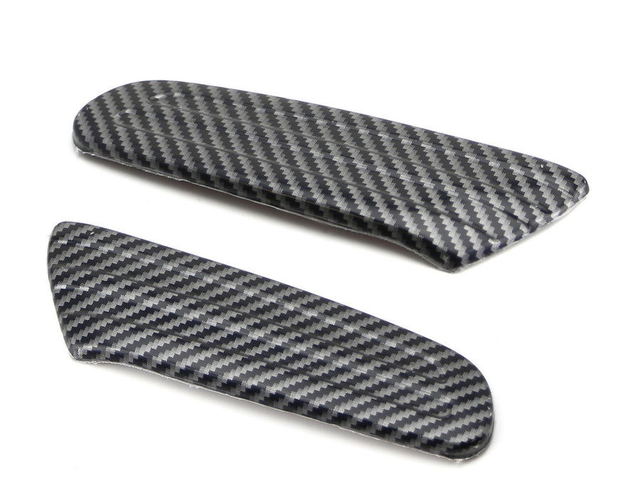 Black Carbon Fiber Pattern Side Marker Lamp Scuttle Insert For MINI F55 F56 F57