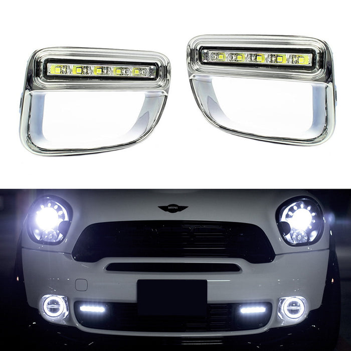 White/Amber Switchback LED Daytime Lamps/Turn Signal For 2010-16 MINI Countryman