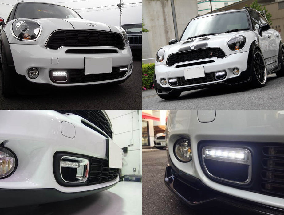 White/Amber Switchback LED Daytime Lamps/Turn Signal For 2010-16 MINI Countryman