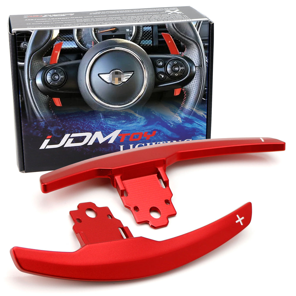 Red Large Steering Paddle Shifter Replacements For MINI JCW & S, F54 F55 F56 F60