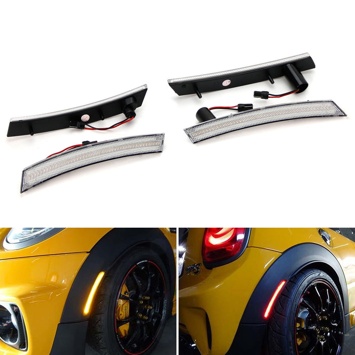 side marker lights front rear for mini cooper r50 r52 r53 hatchback convertible