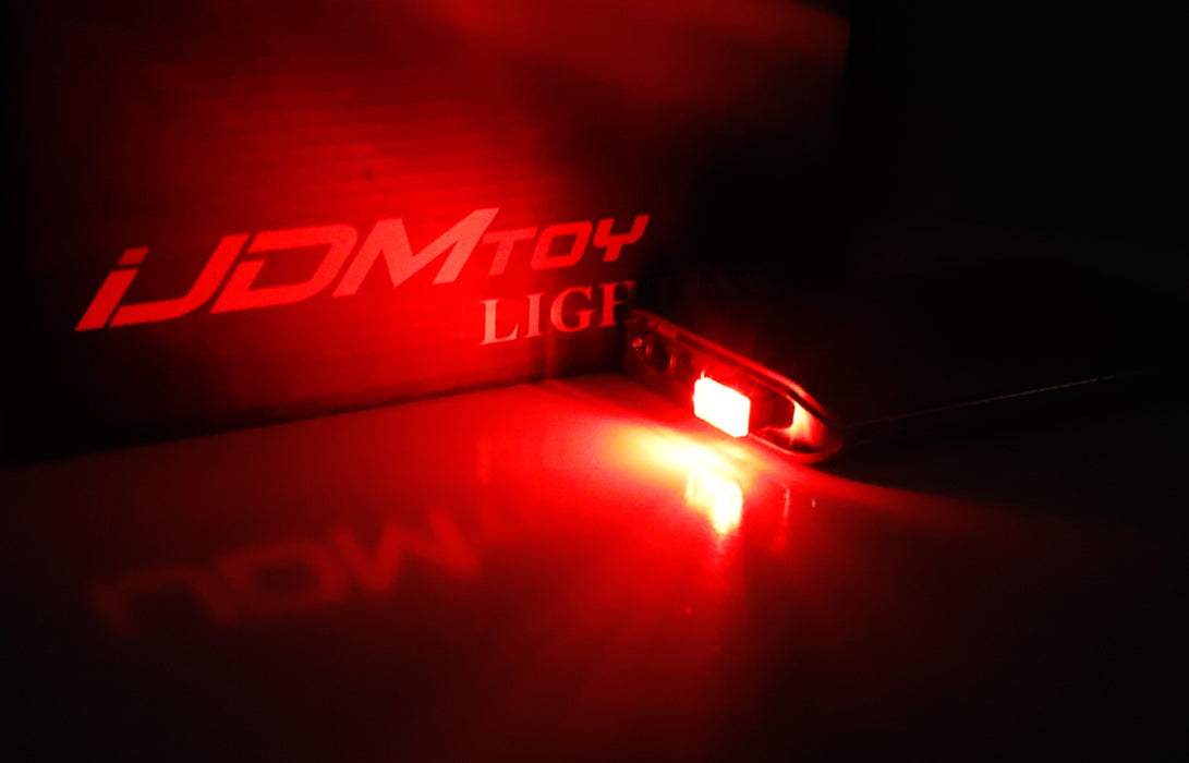 (1) Brilliant Red USB Plug-In Miniature LED Car Interior Ambient Lighting Kit