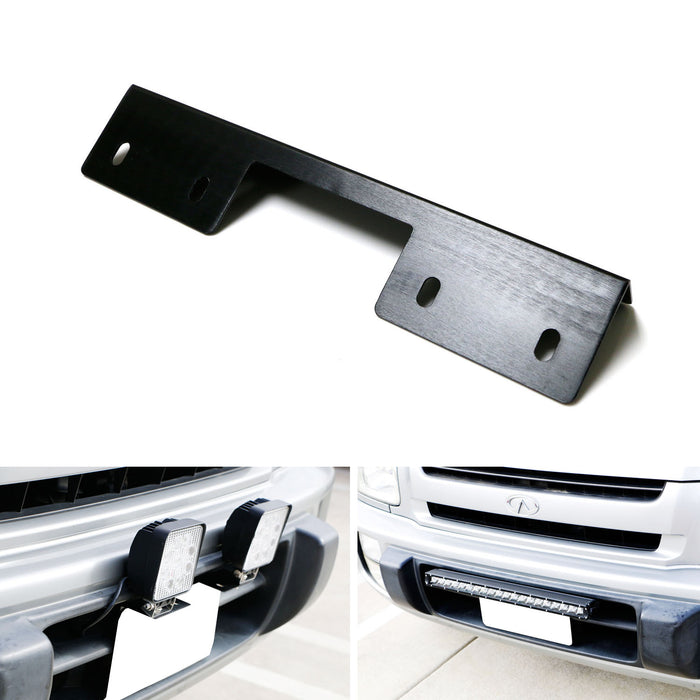 Miniature Front Bumper License Plate Mount Bracket Holder For Off-Road Lights...